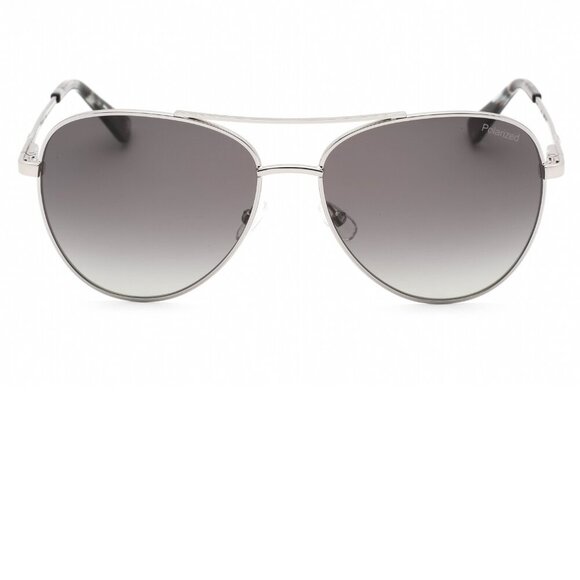 Banana Republic Silver Aviator Sunglasses Brand New In Case - Picture 15 of 15